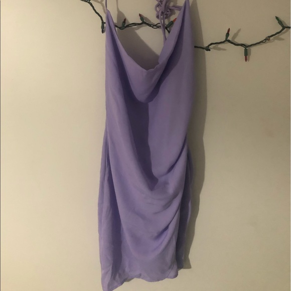 Lavender Chiffron Mini Dress - Picture 1 of 2